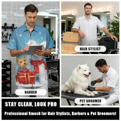 Funny Print Barber Jackets & Smocks - Image 6