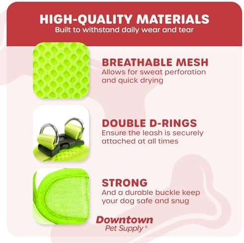 Downtown Pet Supply Step in Dog Harness, Atomic Yellow - Image 3