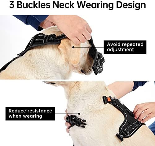 IVY&LANE No Pull Dog Harness for Large Dogs, Reflective Dog Vest Harness - Image 4