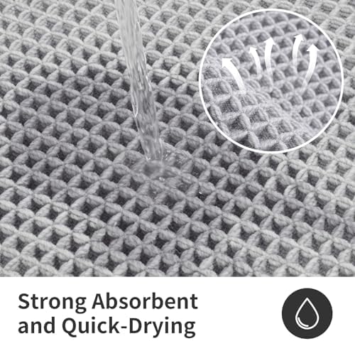 ILANGO Upgraded Waffle Bath Rug 24x36, Super Absorbent Non Slip Bath Mat - Image 5