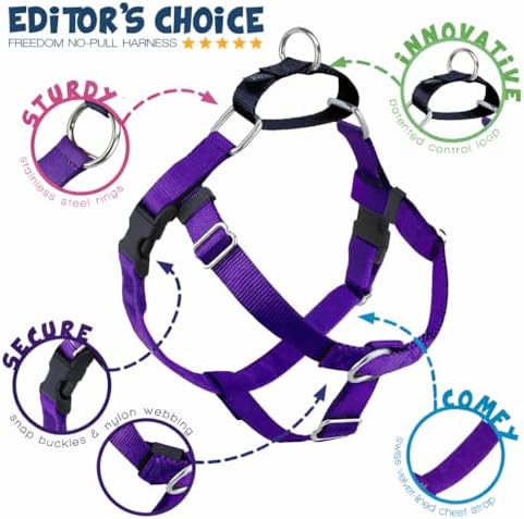 2 Hounds Design Freedom No Pull Dog Harness, 5/8 inch XS - Image 4