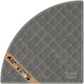 GORILLA GRIP Cat Litter Box Mat, Coiled Mesh Trapping Mats, Corner Gray by GorillaGrip