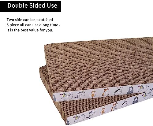 5 Packs cat Scratcher Toys Reversible Scratching Post Board - Image 3