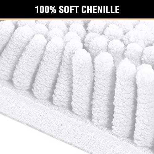 H.VERSAILTEX Microfiber Bath Rugs Chenille Floor Mat Ultra Soft Washable - Image 3