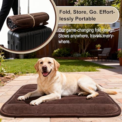 pobopobo Dog Crate Pad, Ultra Soft & Anti-Slip Kennel Mat, Secure Fit - Image 5