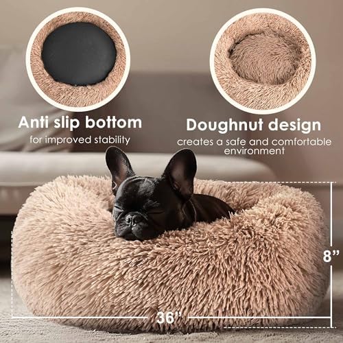 Extra Large Dog Beds, 36in Human Dog Anxiety Relief Comfort Bed - Image 3