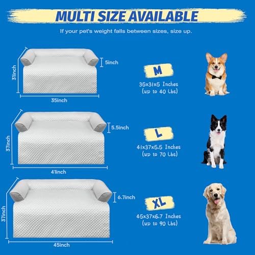 WATANIYA PET Cooling Dog Bed, Washable Cooling Mat - Image 2