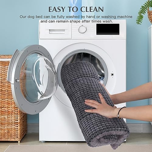 BVAGSS Reversible Dog Crate Pad, Memory Foam Pet Bed Mat, Soft Warm Machine - Image 4