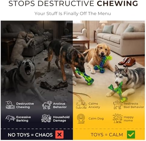 Kseroo Dog Chew Toys, Peanut Butter, Medium & Large Dogs - Image 5