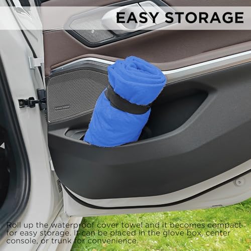 Waterproof Car Seat Cover Towel, Royal Blue - Image 5