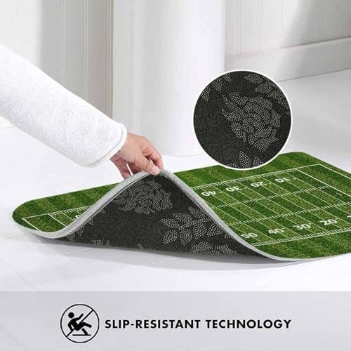 American Football Field Bath Rugs Green Lawn Popular Sports Bathroom Mat Soft - Image 5