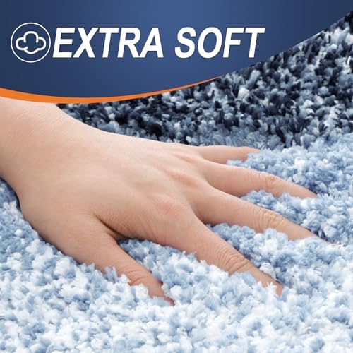 OLANLY Bathroom Runner Rug 59x17, Extra Soft Absorbent Microfiber Bath Rugs - Image 2