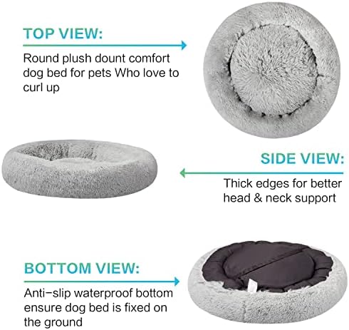 SAVFOX 54 inches Calming Donut Dog Bed - Image 3