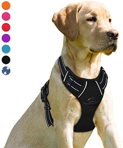 BARKBAY Dog Harness No Pull for Large Dogs Front Back Clips, Dog Vest by BARKBAY