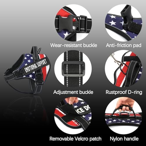 voopet Emotional Support Dog Harness, Professional Service Dog Vest Harness - Image 2