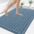 Smiry Bathroom Rugs 48X32, Extra Soft Rubber Backing Chenille Bath Mats by Smiry