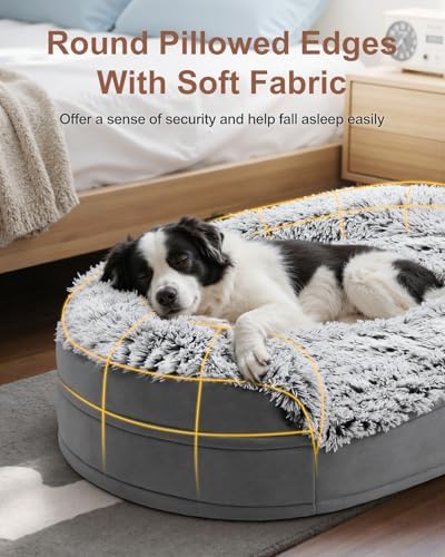 iweepet Fluffy Calming Jumbo Orthopedic Dog Beds - Image 2