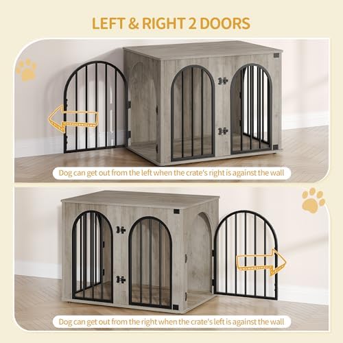Hzuaneri 31.5'' Dog Crate Furniture, Dog Kennel Indoor - Image 4