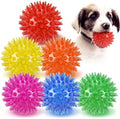6 Pack Squeaky Spiky Dog Balls, Puppy Chew Toys by Mkobon