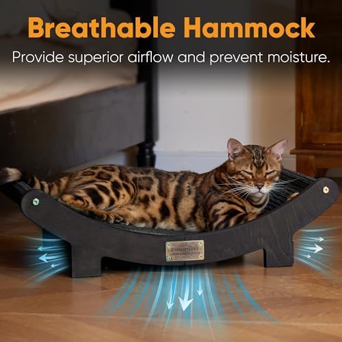 FUKUMARU Extra Large Sisal Cat Scratcher Bed Indoor Sturdy Wood Scratch Bed - Image 6