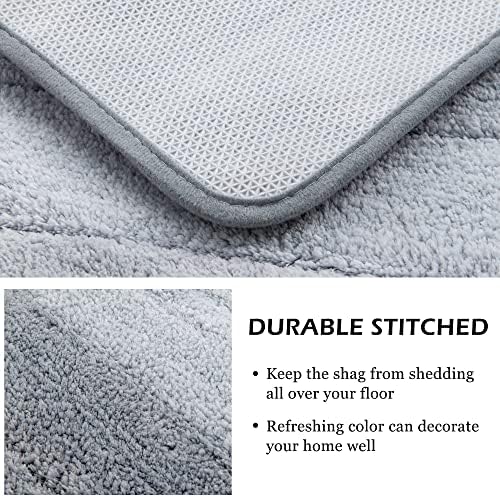 3 Pcs Ombre Bath Mat Set for Bathroom, Non Slip Ultra Soft and Thick Water - Image 2