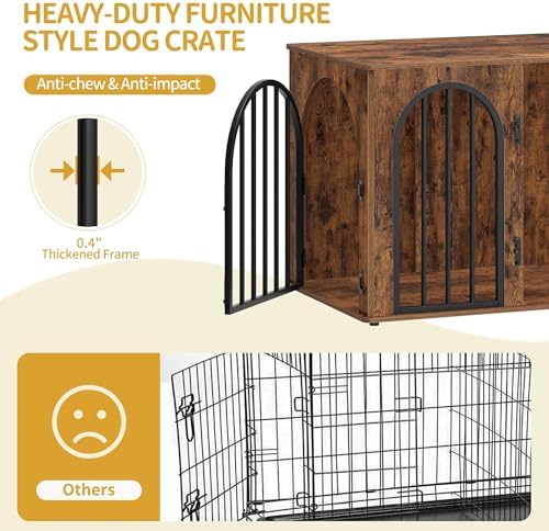 Hzuaneri 31.5'' Dog Crate Furniture, Dog Kennel Indoor - Image 6