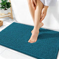 OLANLY Thick Chenille Absorbent Bathroom Rugs Mat 36x24, Peacock Blue by OLANLY