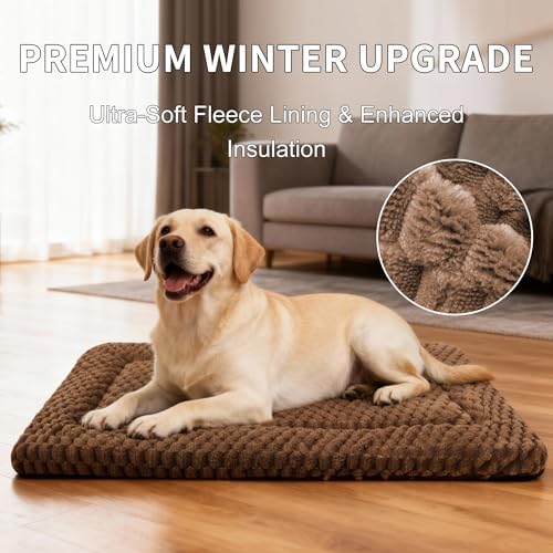 Dog Bed Mat, Reversible & Ultra Soft Kennel Pad-Machine Washable Pet Bed - Image 5
