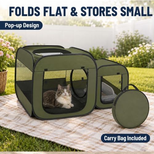 Tailtastic 2-Room Cat Playpen, Portable Indoor/Outdoor Enclosure - Image 5