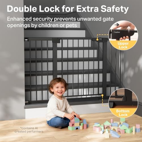 Cumbor 2-Pack 29.7-51.5 in Extra Wide Baby Gate - Image 4