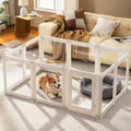 Acrylic Dog Playpen Indoor for Small Dogs & Puppies by Zendova