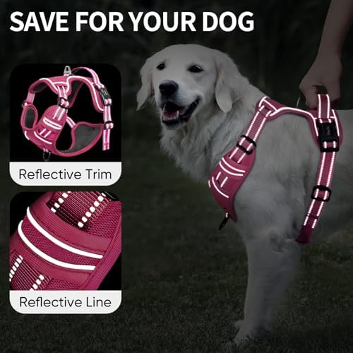 HEELE Dog Harness for Medium Dogs No Pull Dog Vest Harness - Image 3