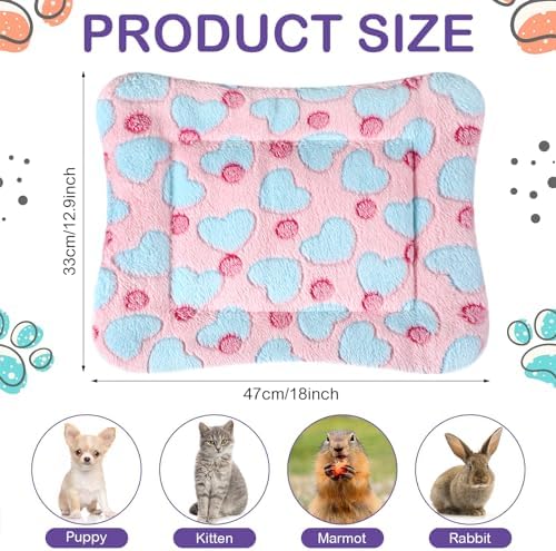 Haull 4 Pcs Waterproof Guinea Pig Bedding Mat, 13 x 18.5 - Image 2