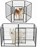 NEWBULIG Dog Playpen Indoor 32 Inch 6 Panels, Metal Outdoor Dog Fence Pen by NEWBULIG