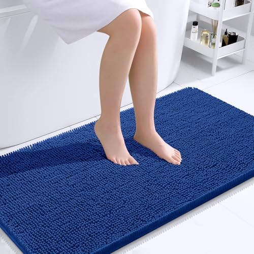 OLANLY Bathroom Runner Rugs 44x24, Extra Soft Absorbent Chenille Bath Rugs by OLANLY