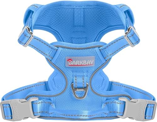 BARKBAY Dog Harness for Large Dog No Pull Mesh 2 Clips Dog Vest by BARKBAY