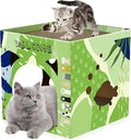 Bissap Cat Cardboard House, Large Thickened Play House by Bissap