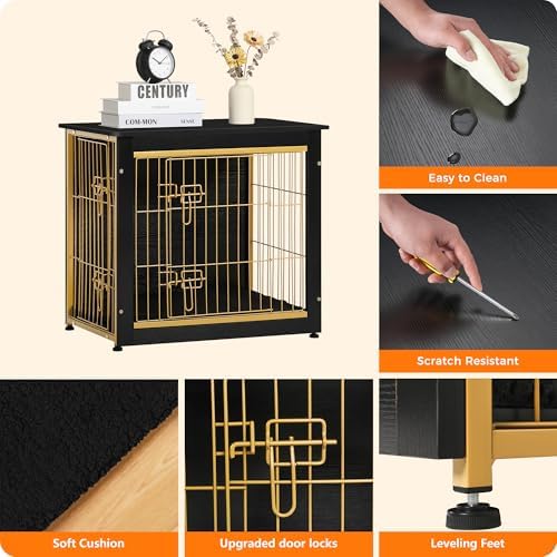 DWANTON 27" Dog Crate Furniture, Dog Kennel Indoor, - Image 7
