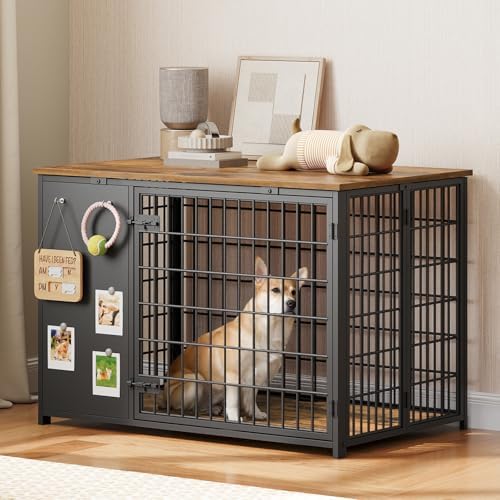 YATINEY Foldable Dog Crate Furniture, Dog Crate - Image 6
