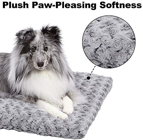 MidWest Homes for Pets XS QuietTime Deluxe Gray Ombré Swirl Plush Pet Bed - Image 4