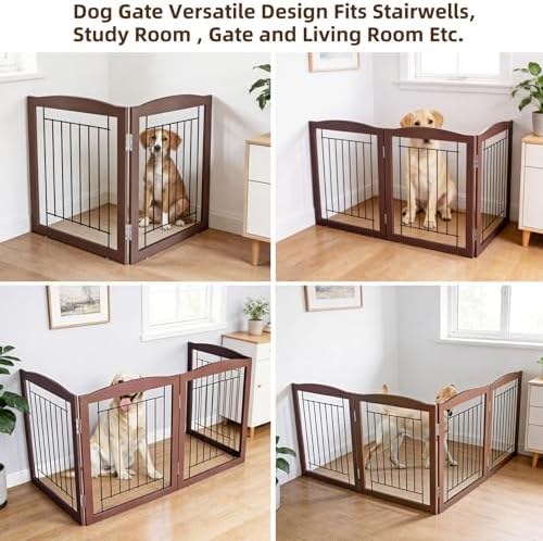 ZJSF Freestanding Foldable Dog Gate - Image 4