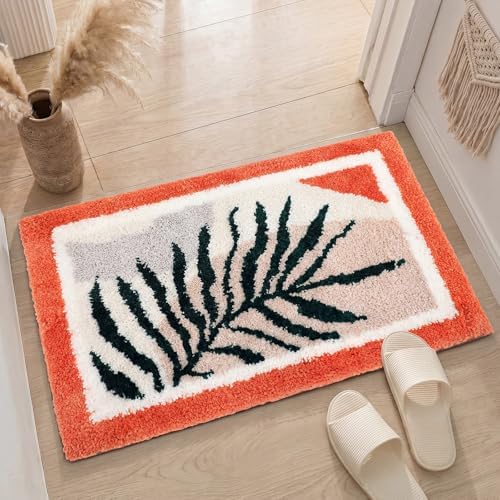 Boao Boho Bathroom Rug Non Slip, 24 x16 in - Image 4