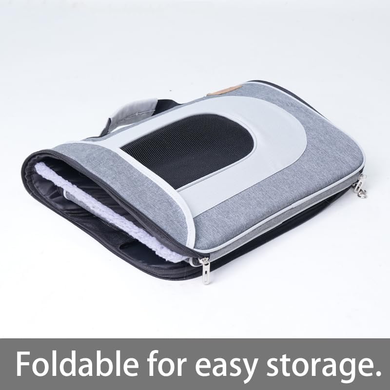 YUNIQUE Cat Carrier Soft for Pets Up to 15 Lbs, Airline Approved Collapsible - Image 2