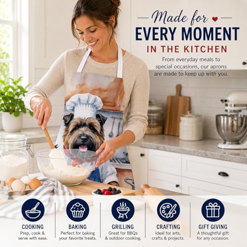 Caroline's Treasures Bouvier des Flandres The Chef Apron Cooking Kitchen Server - Image 6