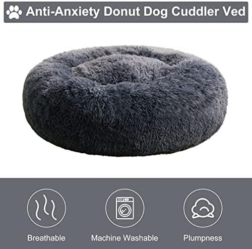 WNPETHOME Large Round Calming Dog Bed Cat Bed - Image 5