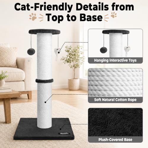 34-Inch Tall Cat Scratching Post - Image 4