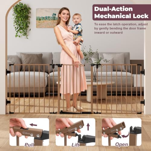 29.4-78" Extra Wide Baby Gate, Long Dog Gates Indoor - Image 3