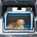 JOYTUTUS Collapsible Dog Crate, 38 Inch Portable Pet Crate by JoyTutus