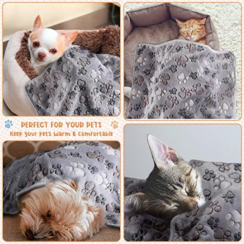 Tatuo 4 Pcs Fleece Dog Blankets - Image 6