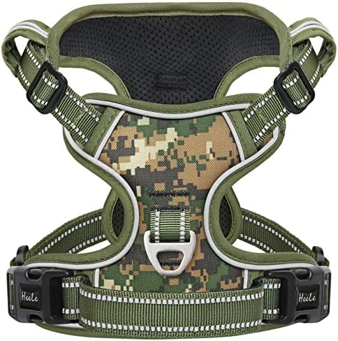 HEELE Dog Harness, No Pull Adjustable Padded Reflective Harness by HEELE